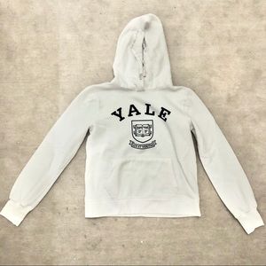 White Yale Hoodie